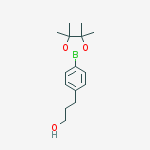 Benzenepropanol, 4-(4,4,5,5-tetramethyl-1,3,2-dioxaborolan-2-yl)-结构式