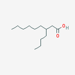 Structure of Nonanoic acid, 3-butyl-