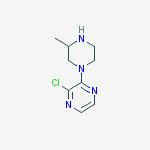 Structure of 2-Chloro-3-(3-methylpiperazin-1-yl)pyrazine