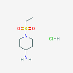 Structure of 4-Piperidinamine, 1-(ethylsulfonyl)-, monohydrochloride
