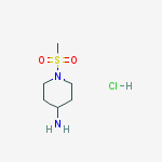 Structure of 1-(METHYLSULFONYL)PIPERIDIN-4-AMINE HYDROCHLORIDE