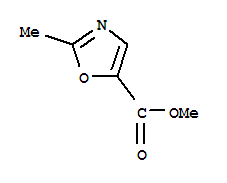 Structure of 2-METHYL-OXAZOLE-5-CARBOXYLIC ACID METHYL ESTER