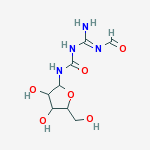 Structure of N-[AMINO-[[3,4-DIHYDROXY-5-(HYDROXYMETHYL)OXOLAN-2-YL]CARBAMOYLAMINO]METHYLIDENE]FORMAMIDE