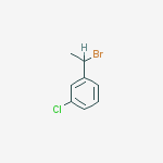 Benzene, 1-(1-bromoethyl)-3-chloro-结构式