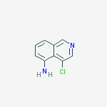 Structure of 5-Isoquinolinamine, 4-chloro-