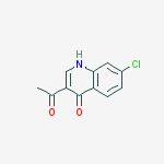 Structure of 3-acetyl-7-chloroquinolin-4(1H)-one