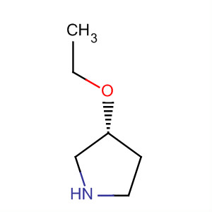 Structure of Pyrrolidine, 3-ethoxy-, (3R)-