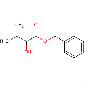 Structure of Butanoic acid, 2-hydroxy-3-methyl-, phenylmethyl ester, (2S)-