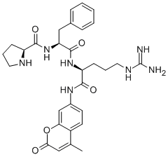 Structure of H-PRO-PHE-ARG-AMC ACETATE SALT
