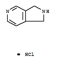 Structure of 2,3-DIHYDRO-1H-PYRROLO[3,4-C]PYRIDINE HYDROCHLORIDE