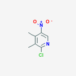2-Chloro-3,4-dimethyl-5-nitropyridine结构式