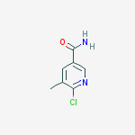 6-CHLORO-5-METHYLPYRIDINE-3-CARBOXAMIDE结构式