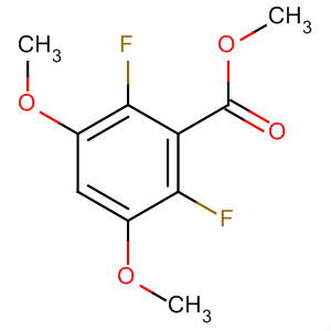 Structure of Benzoic acid, 2,6-difluoro-3,5-dimethoxy-, methyl ester