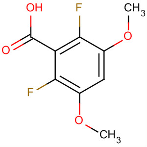 Structure of Benzoic acid, 2,6-difluoro-3,5-dimethoxy-