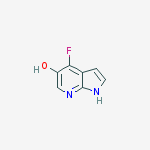 Structure of 1H-Pyrrolo[2,3-b]pyridin-5-ol, 4-fluoro-