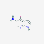 Structure of 4-fluoro-1H-pyrrolo[2,3-b]pyridin-5-amine