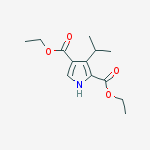 Structure of DIETHYL 3-ISOPROPYL-1H-PYRROLE-2,4-DICARBOXYLATE
