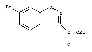 Structure of ethyl 6-bromobenzo[d]isoxazole-3-carboxylate