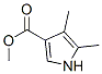 1H-Pyrrole-3-carboxylicacid, 4,5-dimethyl-, methyl ester结构式
