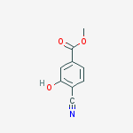 Benzoic acid, 4-cyano-3-hydroxy-, methyl ester结构式