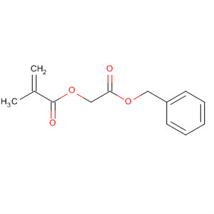 Structure of 2-Propenoic acid, 2-methyl-, 2-oxo-2-(phenylmethoxy)ethyl ester