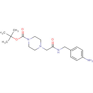 1-Piperazinecarboxylic acid,4-[2-[(4-aminophenyl)methylamino]-2-oxoethyl]-, 1,1-dimethylethyl ester结构式