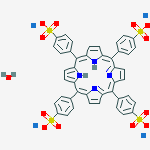 Structure of 5,10,15,20-TETRAPHENYL-21H,
23H-PORPHINE-P,P',P'',P'''-TETRASULFONIC ACID TETRASODIUM HYDRATE