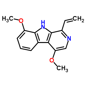 4,8-Dimethoxy-1-vinyl-9H-beta-carboline结构式