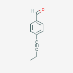 Structure of Benzaldehyde, 4-(1-butynyl)-