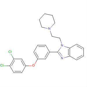 1H-Benzimidazole,2-[3-(3,4-dichlorophenoxy)phenyl]-1-[2-(1-piperidinyl)ethyl]-结构式