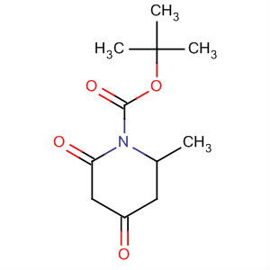 Structure of 1-Piperidinecarboxylic acid, 2-methyl-4,6-dioxo-, 1,1-dimethylethylester, (2S)-