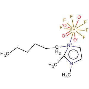 Structure of 1H-Imidazolium, 1-hexyl-2,3-dimethyl-, hexafluorophosphate(1-)
