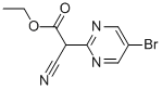 Structure of ETHYL 2-(5-BROMOPYRIMIDIN-2-YL)-2-CYANOACETATE
