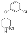 4-(3-Chlorophenoxy)piperidine,HCl 的化学结构式