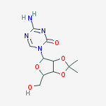 Structure of 4-amino-1-[2,3-O-(1-methylethylidene)pentofuranosyl]-1,3,5-triazin-2(1H)-one