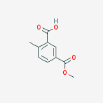 5-(methoxycarbonyl)-2-methylbenzoic acid结构式
