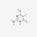 Chemical structure of 2-(dimethylamino)-5-methylpyrimidine-4,6-diol