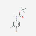 Carbamic acid, (4-bromo-3-methylphenyl)-, 1,1-dimethylethyl ester结构式