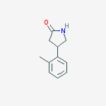 Structure of 2-Pyrrolidinone, 4-(2-methylphenyl)-