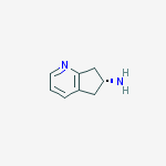 Structure of 5H-CYCLOPENTA[B]PYRIDIN-6-AMINE,6,7-DIHYDRO-,(6R)-