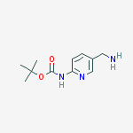 Structure of 5-(AMINOMETHYL)-2-(N-BOC)AMINOPYRIDINE
