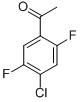 Structure of 4-CHLORO-2,5-DIFLUOROACETOPHENONE