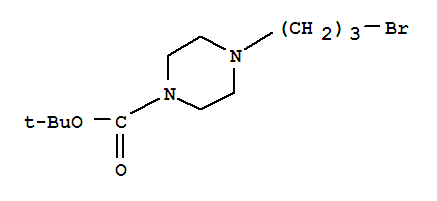 Structure of 4-(2-BROMOPROPYL)-1-PIPERAZINECARBOXYLIC ACID, 1,1-DIMETHYLETHYL ESTER