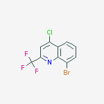 Structure of 8-BROMO-4-CHLORO-2-(TRIFLUOROMETHYL)QUINOLINE