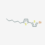 2,2'-Bithiophene, 5-bromo-5'-hexyl-结构式