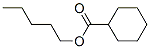 Chemical structure of pentyl cyclohexanecarboxylate