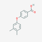 Chemical structure of Benzoic acid, 4-(3,4-dimethylphenoxy)-