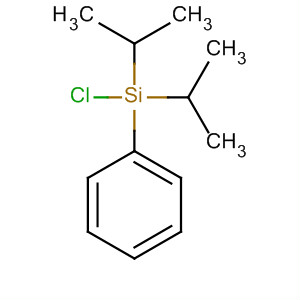 Structure of Silane, chlorobis(1-methylethyl)phenyl-