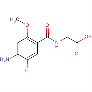 Structure of Glycine, N-(4-amino-5-chloro-2-methoxybenzoyl)-