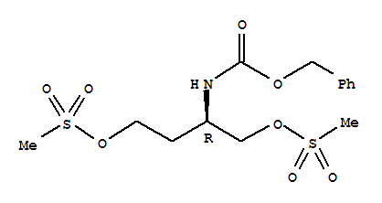 Structure of (R)-2-(Benzyloxycarbonylamino)-1,4-dimethanesulfonyloxybutane